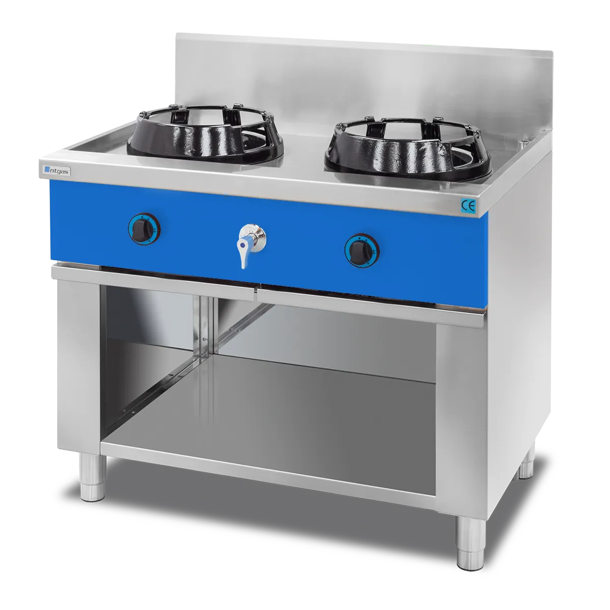 Cocina Fogón Wok Encimera con Agua NTGAS MOB/02-2C-WA | NTGAS MOB/02-2V-WA - Imagen 5