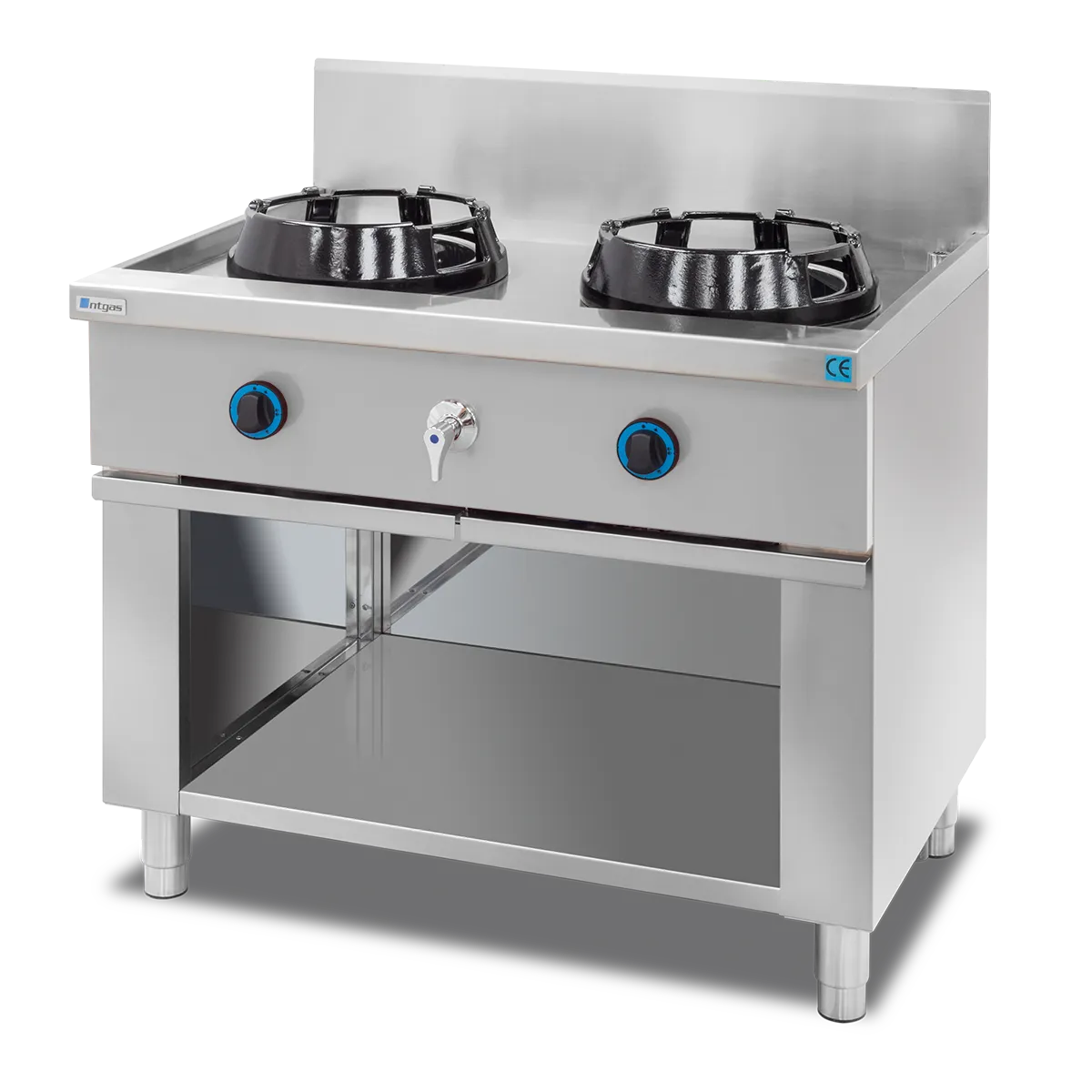 Cocina Fogón Wok Encimera con Agua NTGAS MOB/02-2C-WA | NTGAS MOB/02-2V-WA