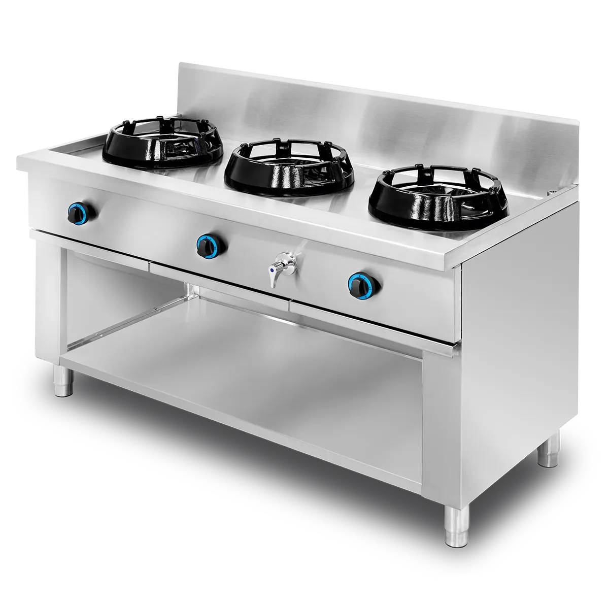 Cocina Fogón Wok Encimera con Agua NTGAS MOB/03-3C-WA | NTGAS MOB/03-3V-WA