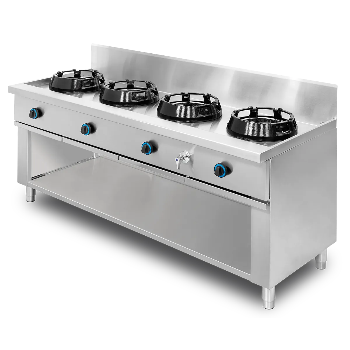 Cocina Fogón Wok Encimera con Agua NTGAS MOB/04-4C-WA | NTGAS MOB/04-4V-WA