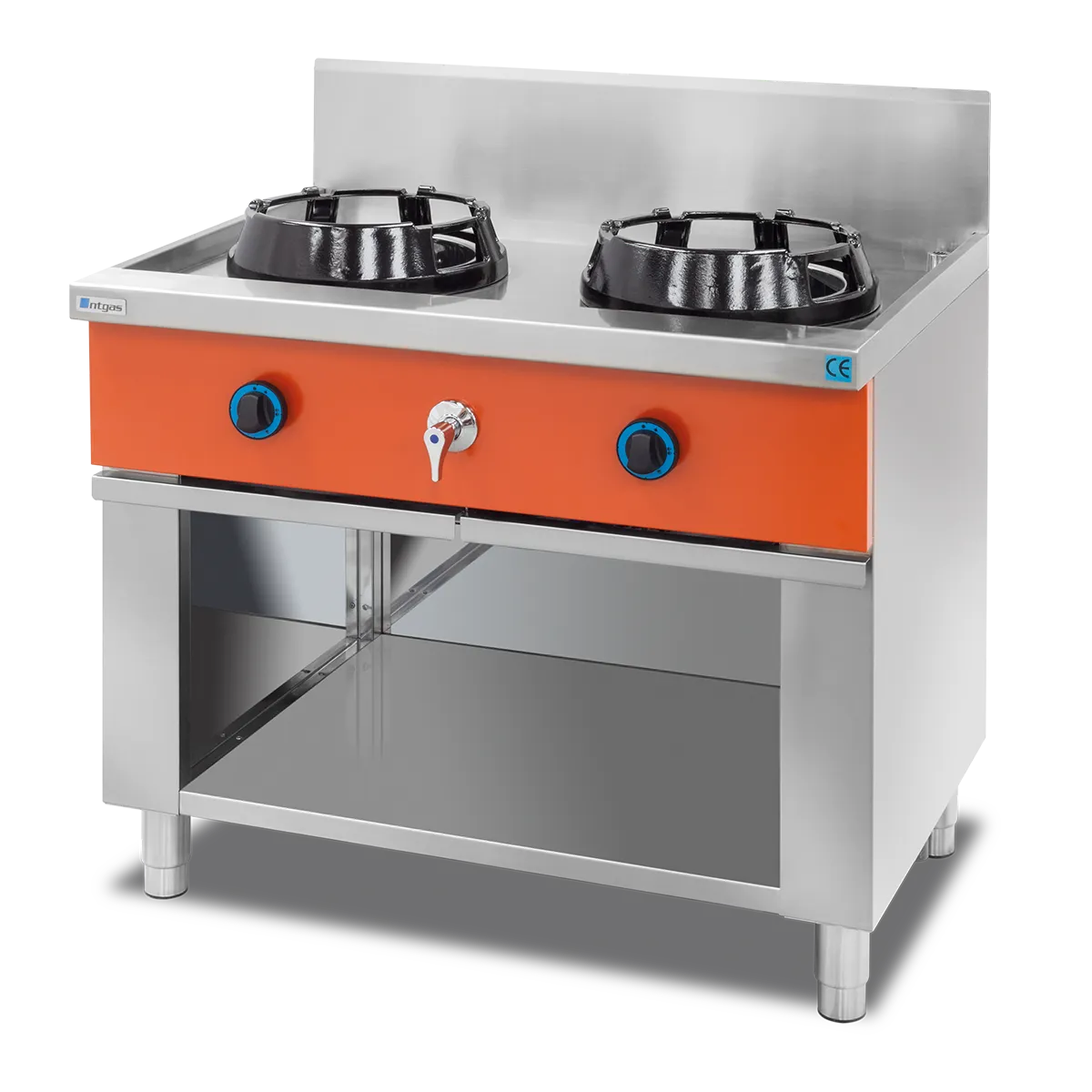 Cocina Fogón Wok Encimera con Agua NTGAS MOB/02-2C-WA | NTGAS MOB/02-2V-WA - Imagen 3