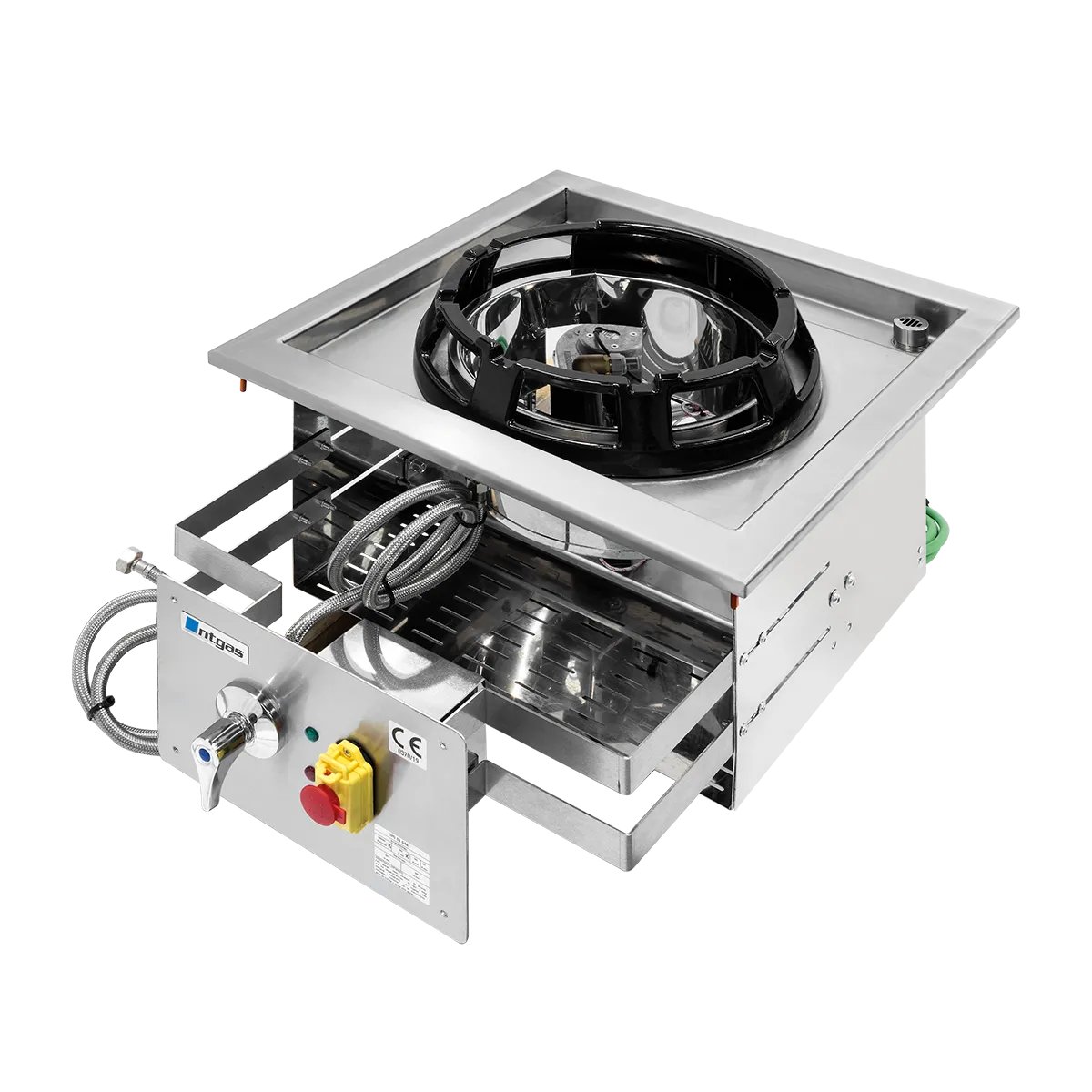 Quemador Wok a Gas Encastrable de Fuego Forzado NTGAS ME/01-1F-WA